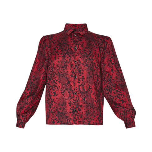 Camicia Donna in raso con fantasia Rossa Liu Jo- Francavilla Moda